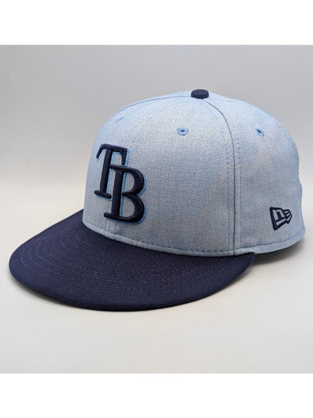 Tampa Bay Rays Hat Cap Fitted Size 7 New Era Two Tone Blue 59fifty MLB Baseball
